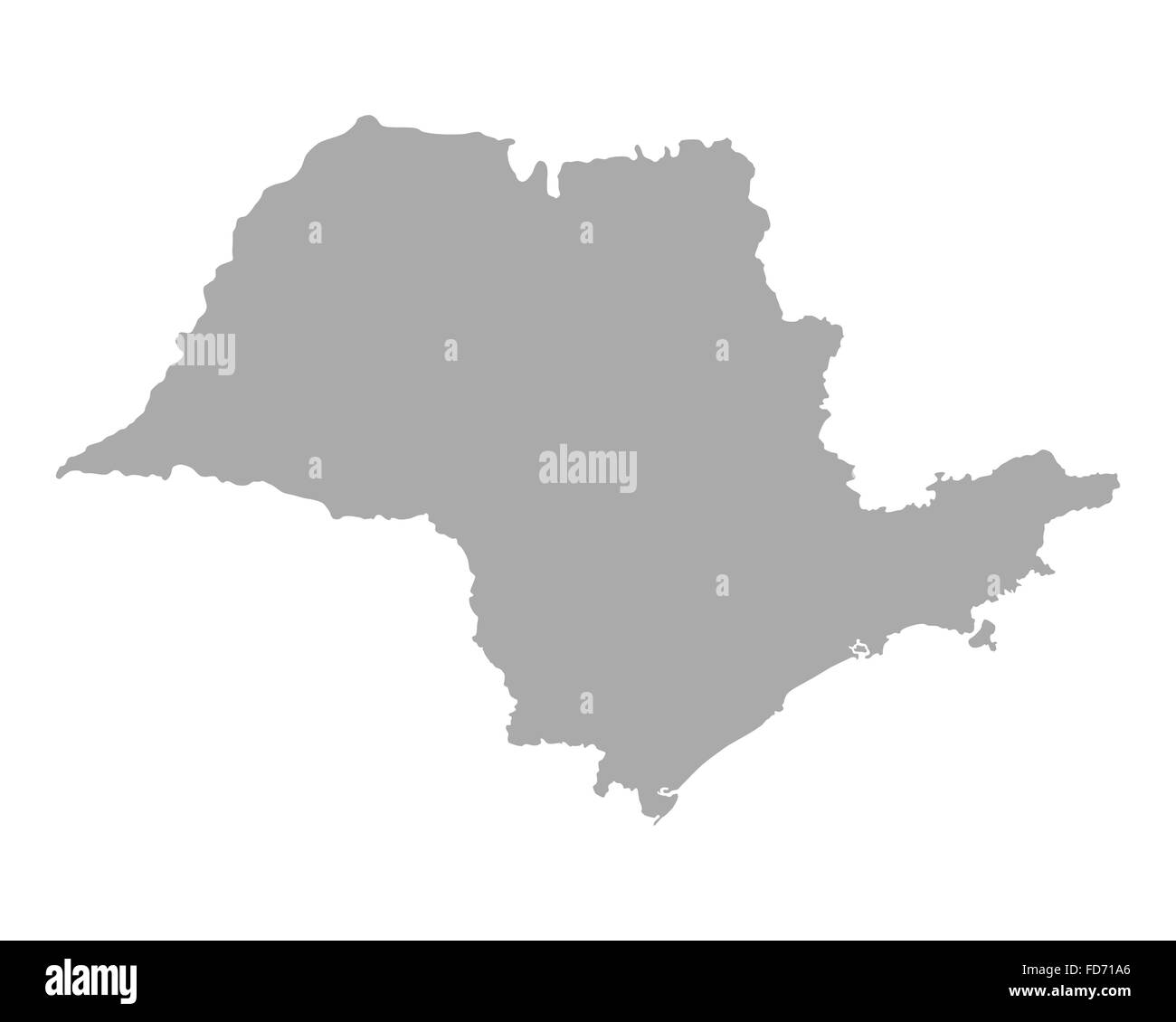 Mappa di Sao Paulo Foto Stock