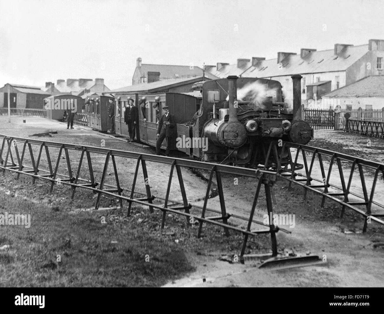 Ferrovia a scartamento ridotto in Irlanda, 1920s Foto Stock