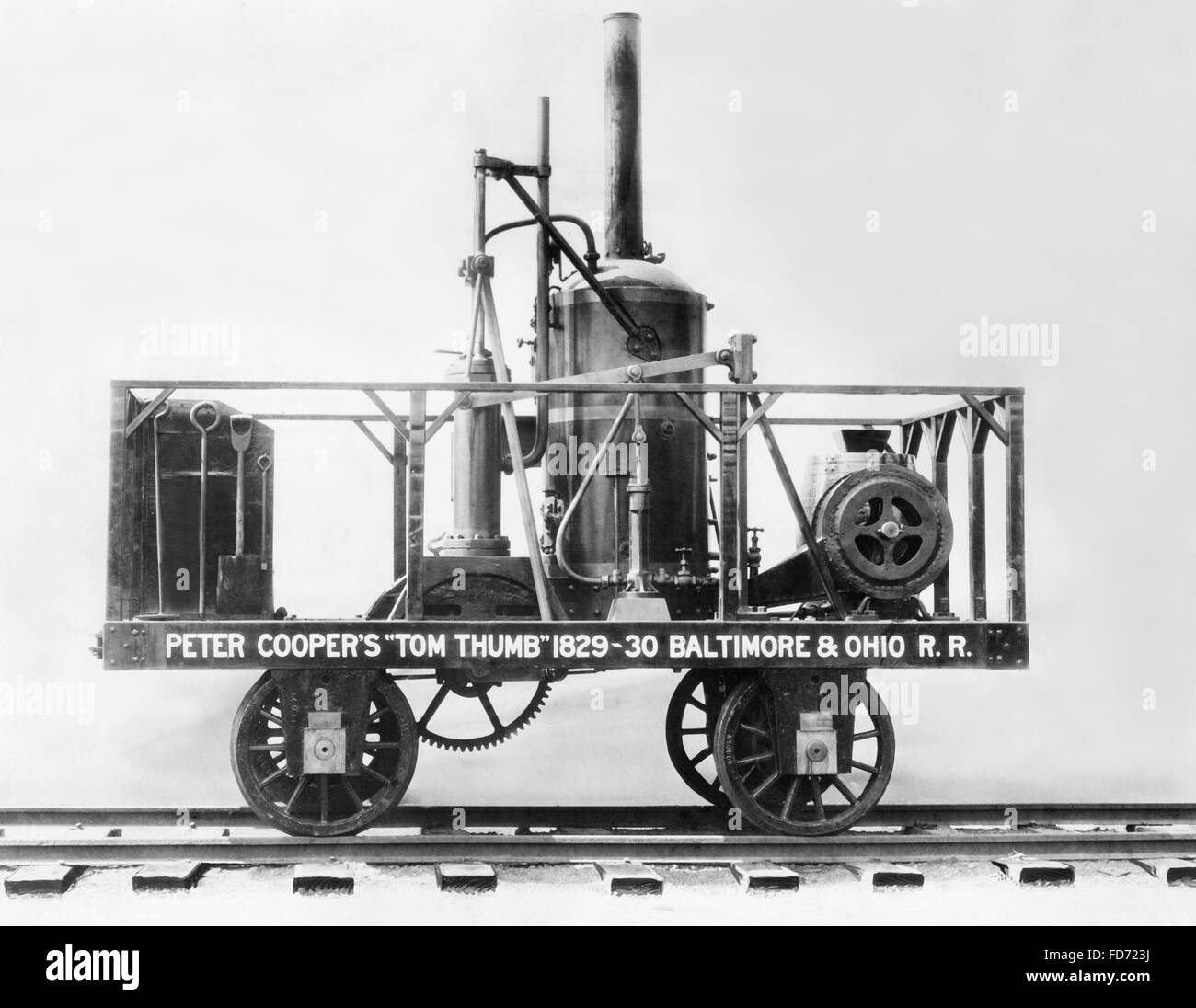 Modello di locomotiva a vapore Foto Stock