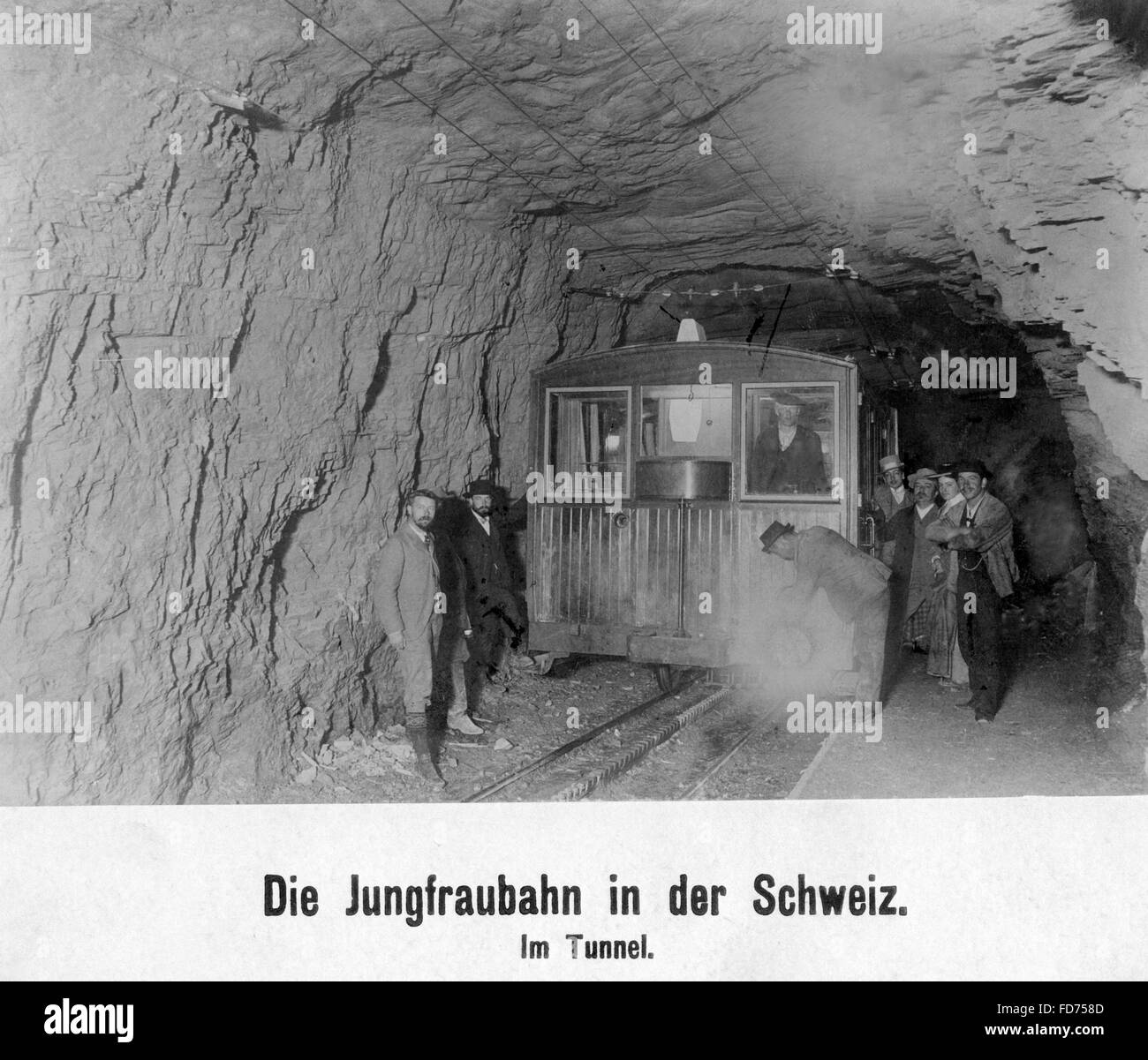 La ferrovia della Jungfrau in Bern, 1903 Foto Stock