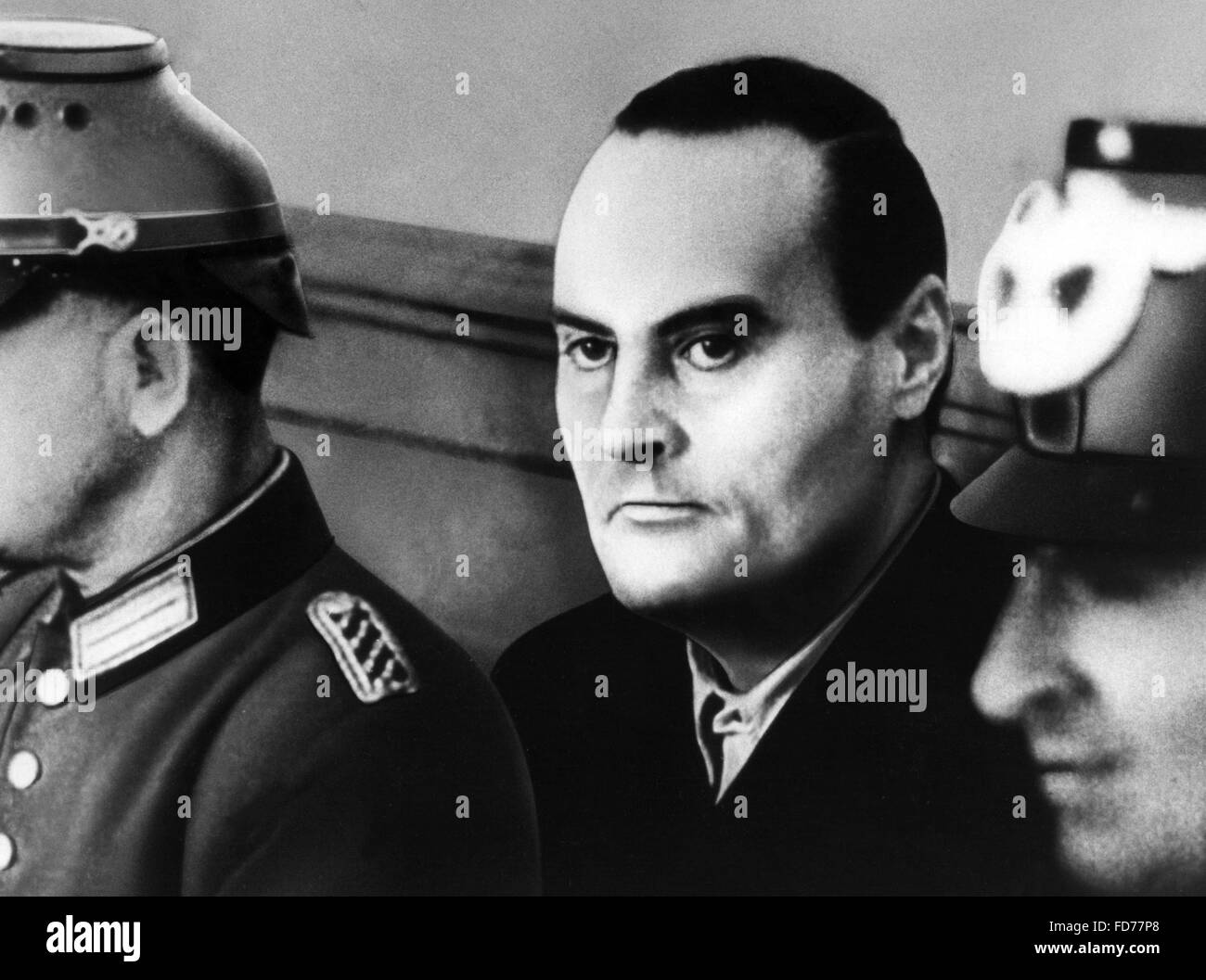 Josef Wirmer davanti al tribunale del popolo di Berlino, 1944 Foto Stock
