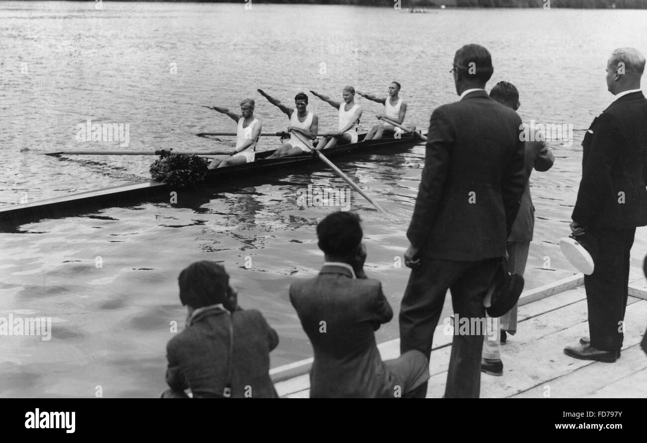 Europeo campionati di canottaggio a Lucerna, 1934 Foto Stock