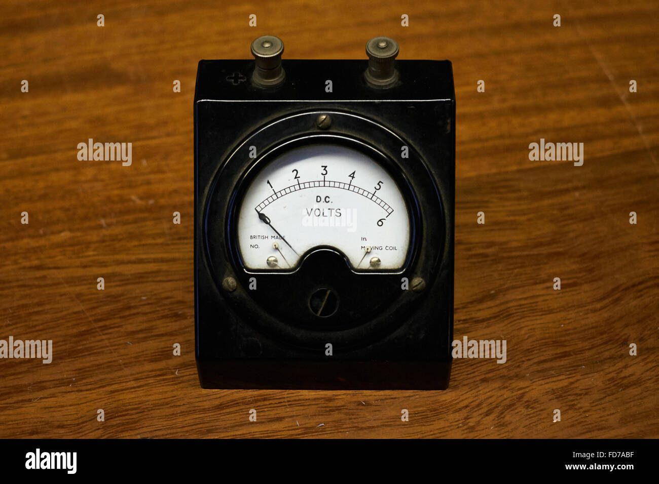 Voltmetro vintage. Foto Stock