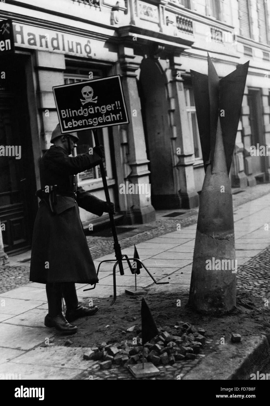 Raid aereo trapano a Berlino, 1935 Foto Stock