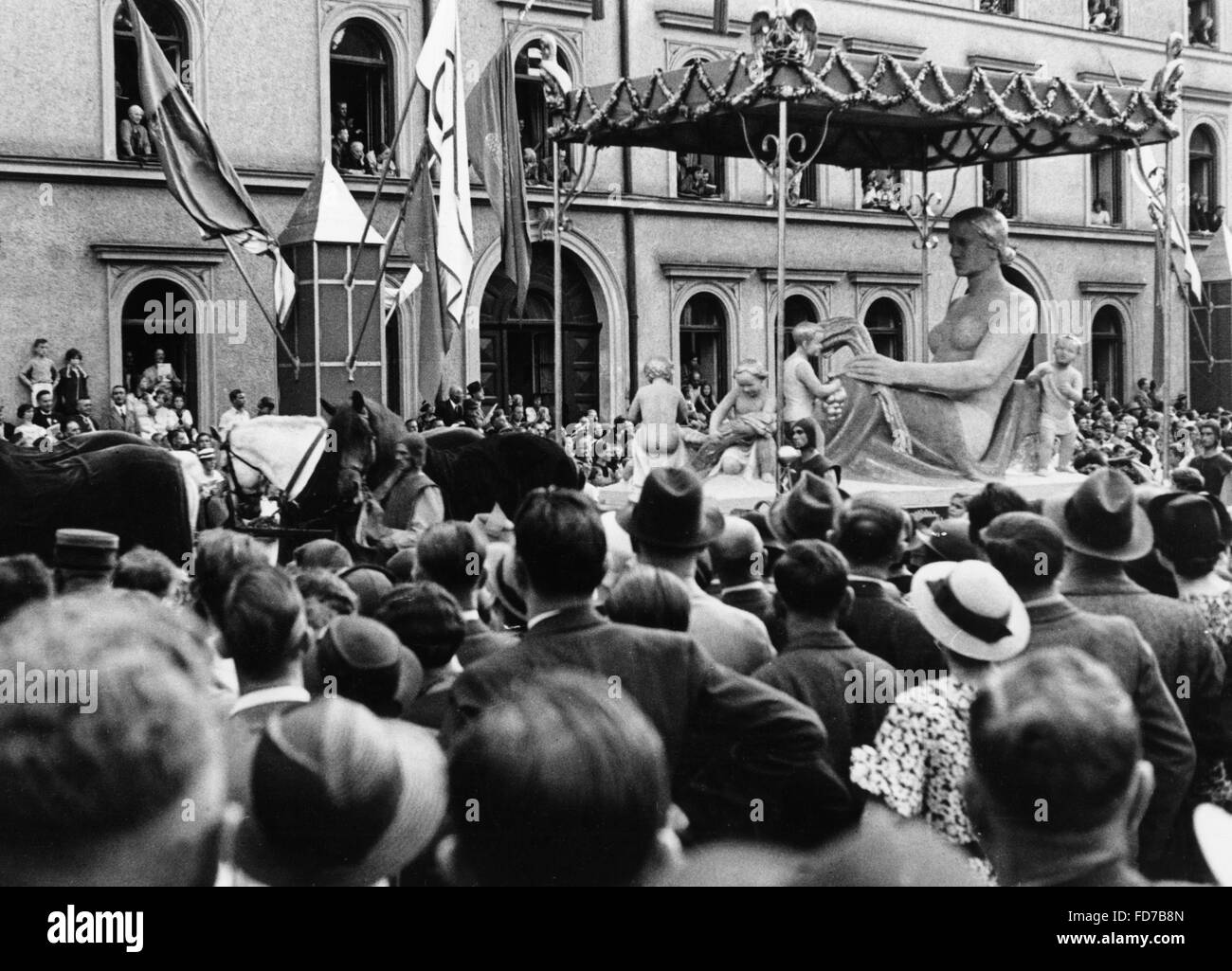 Parata del giorno d'arte tedesco a Monaco di Baviera, 1939 Foto Stock