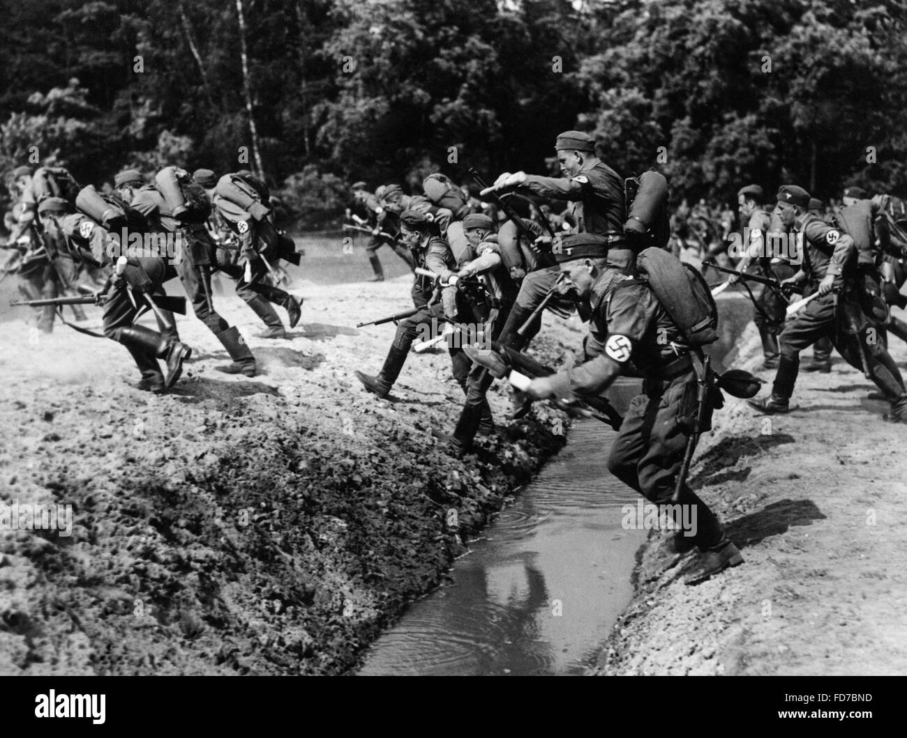 Siepi al SA Reich competizione sportiva, 1938 Foto Stock