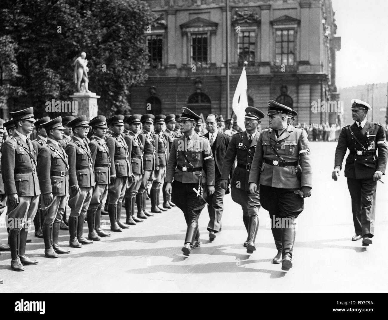 Giapponese leader della gioventù di visitare la Germania, 1938 Foto Stock