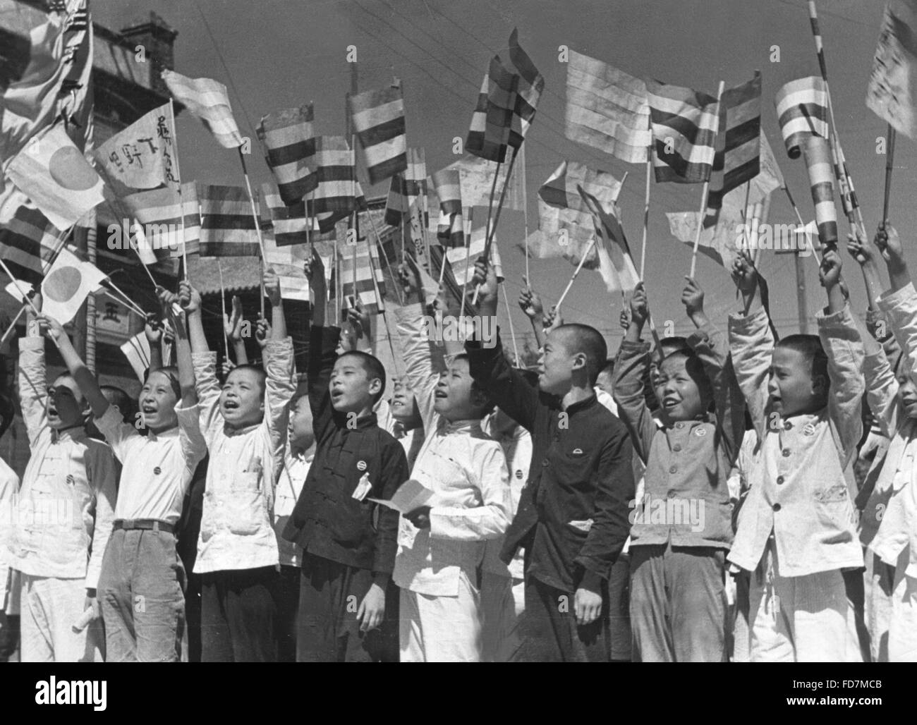 Manifestazioni contro Chiang Kai-shek, 1938 Foto Stock