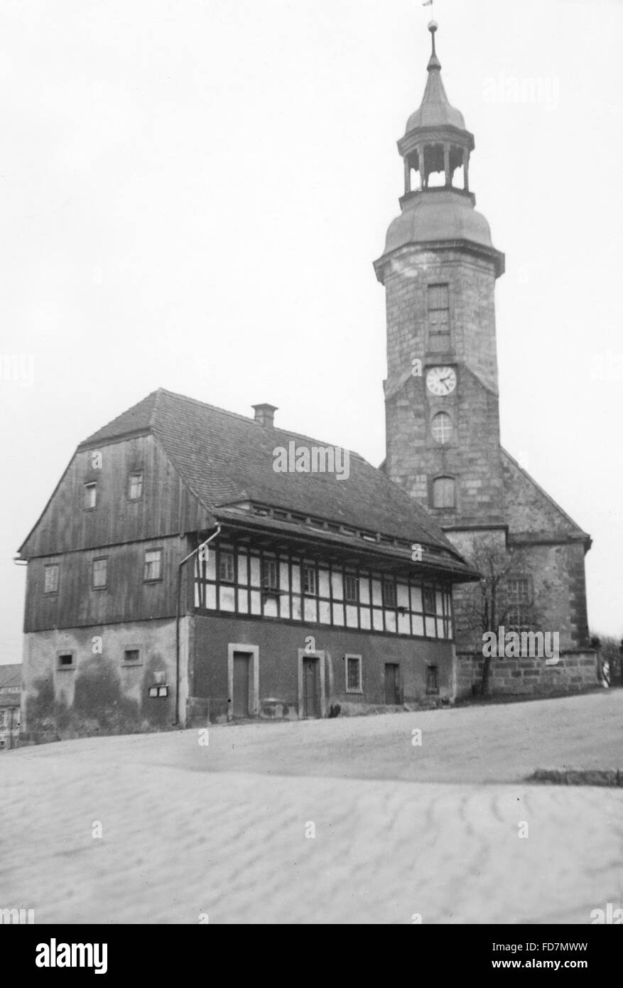 Chiesa in Gross-Schoenau, 1934 Foto Stock
