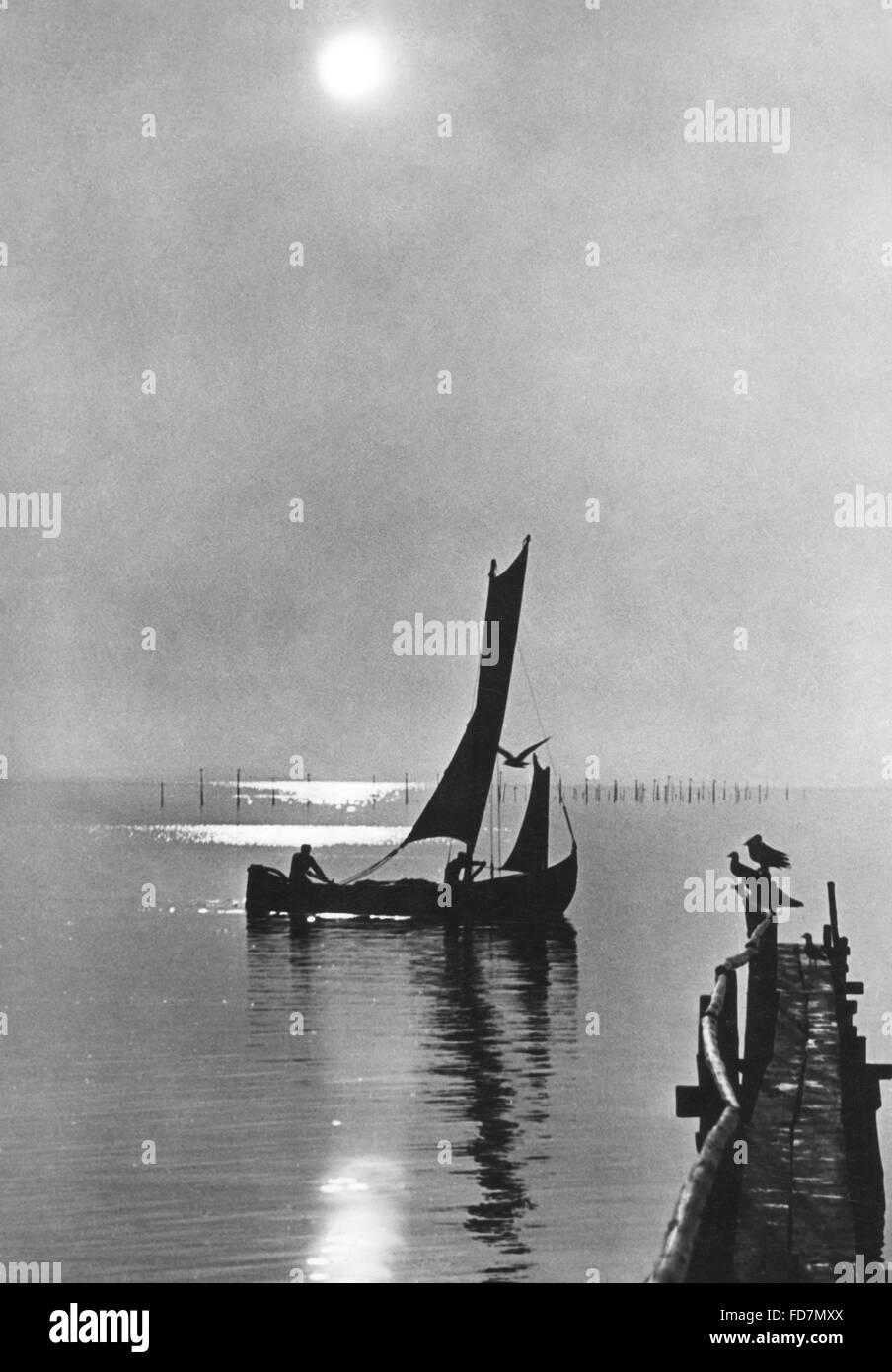 Tramonto al Curonian Spit, 1942 Foto Stock