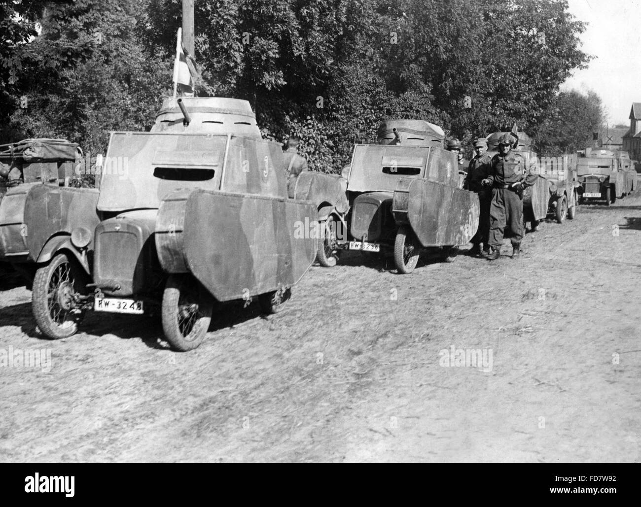 Reichswehr manovre con serbatoi fittizia Foto Stock