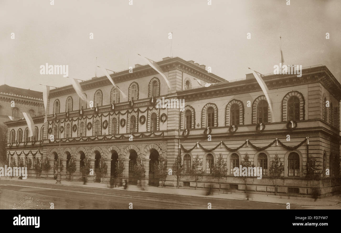 Il Ministero bavarese della guerra a Monaco di Baviera, 1890-1910 Foto Stock
