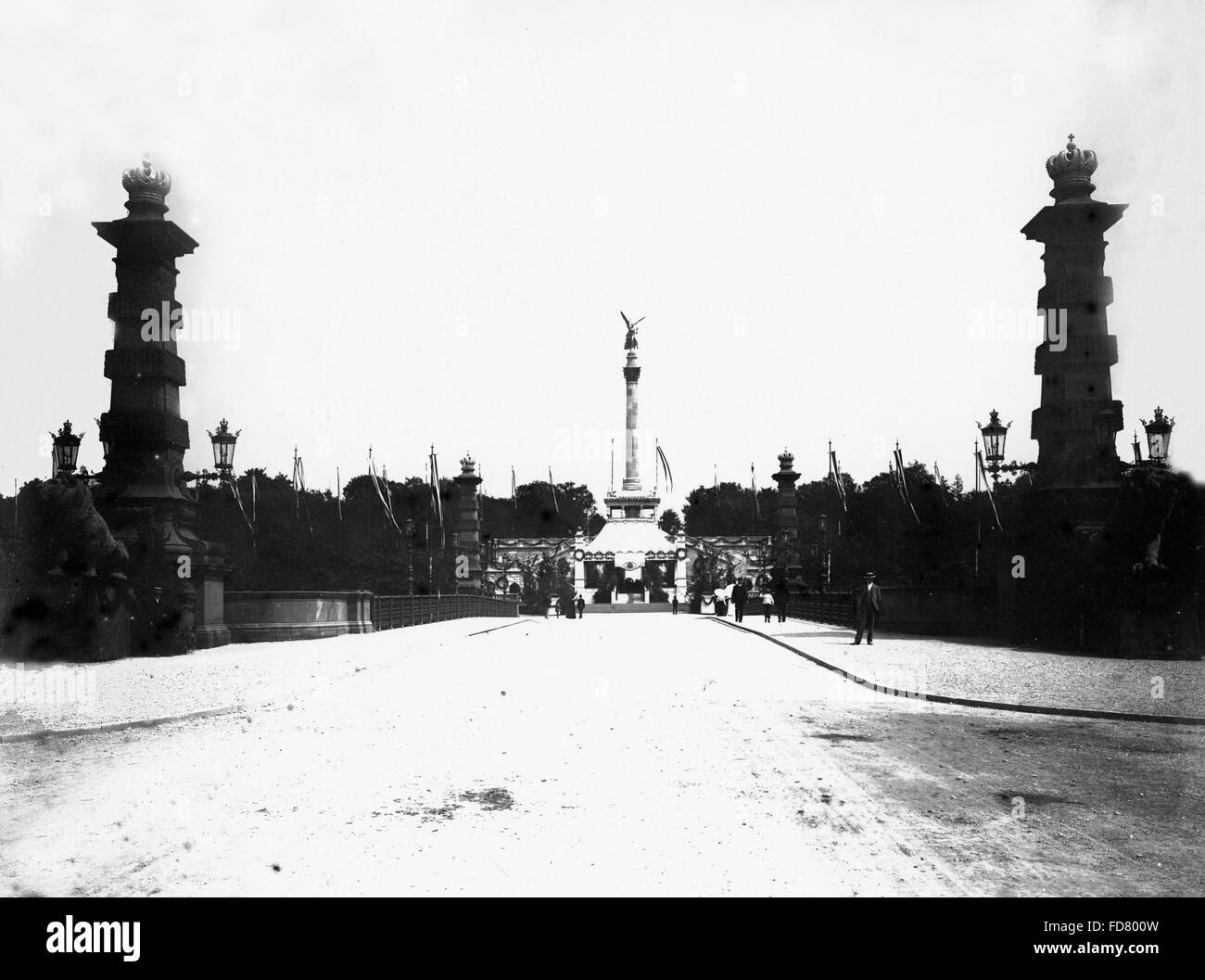 Inaugurazione dell'Angelo della Pace a Monaco di Baviera, 1899 Foto Stock