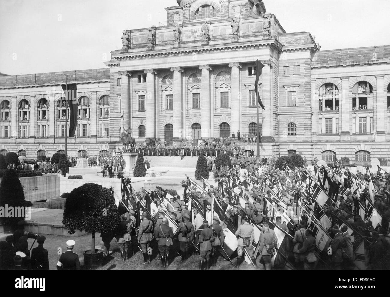 Il decimo Deutscher Reichsfrontsoldatentag a Monaco di Baviera, 19.09.1933 Foto Stock