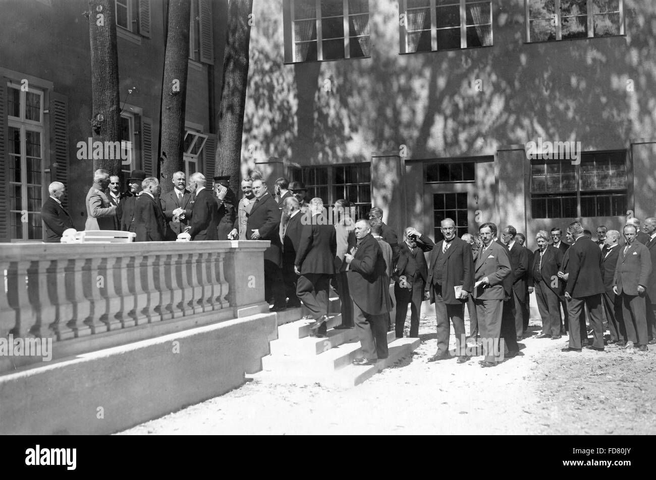 Cortile dell'Università Scuola di equitazione a Monaco di Baviera Foto Stock