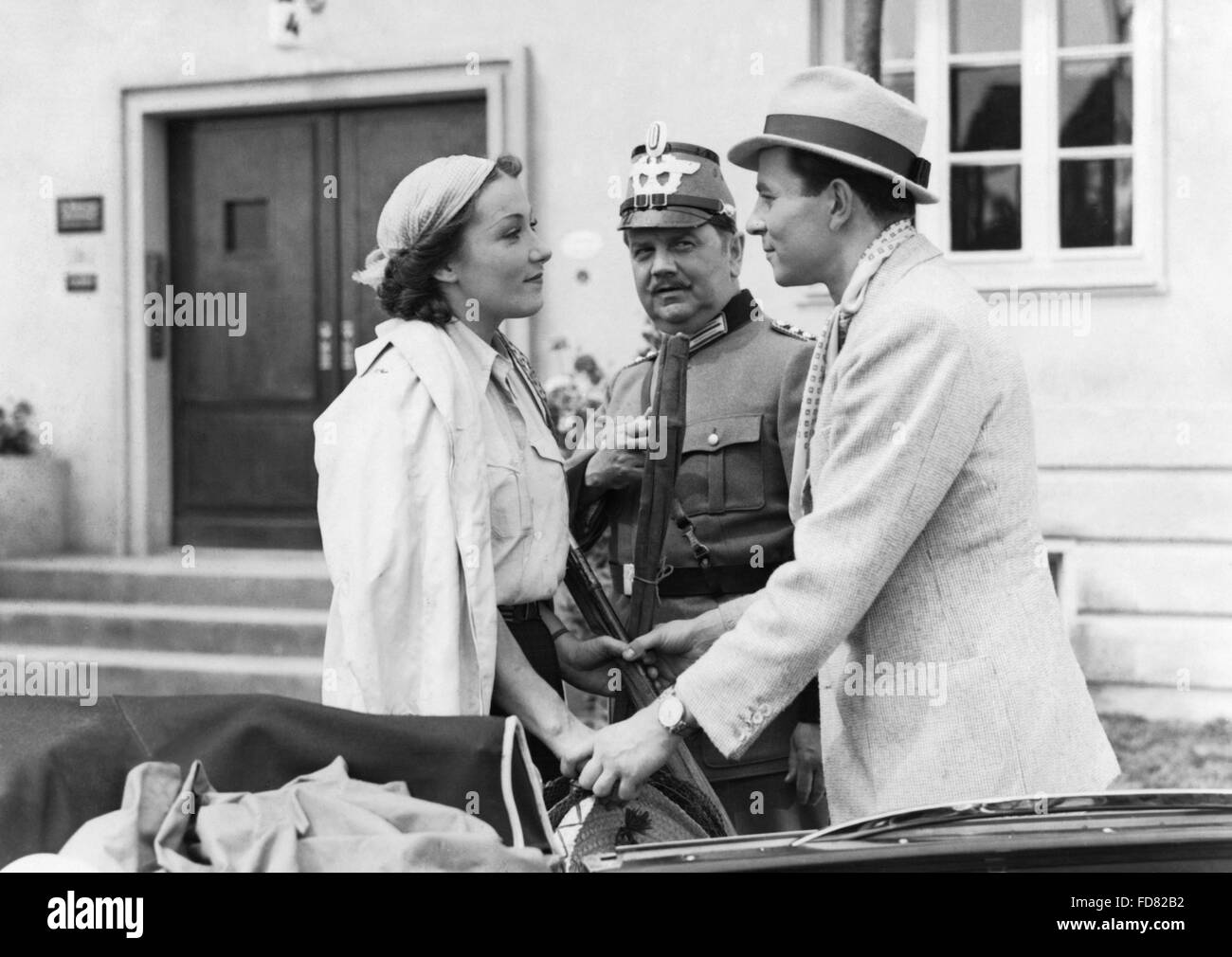 Brigitte Horney, Joachim Gottschalk e Hans Leibelt, 1939 Foto Stock