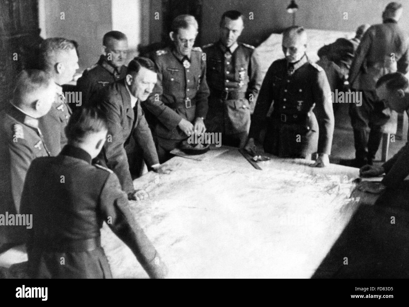 Adolf Hitler in occasione di una riunione a lupo tana, 1942 Foto Stock