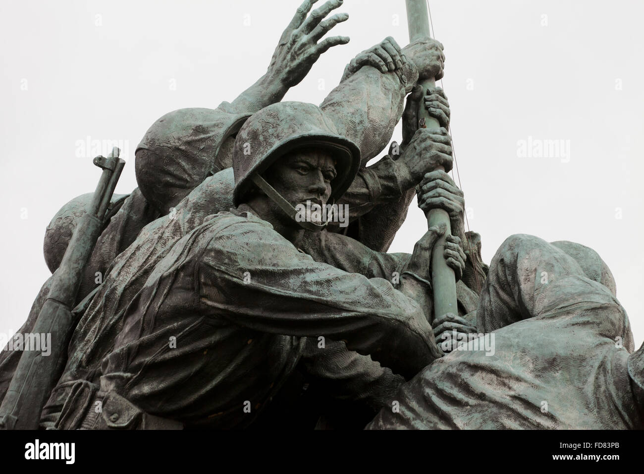 US Marine Corps Memorial - Washington DC, Stati Uniti d'America Foto Stock