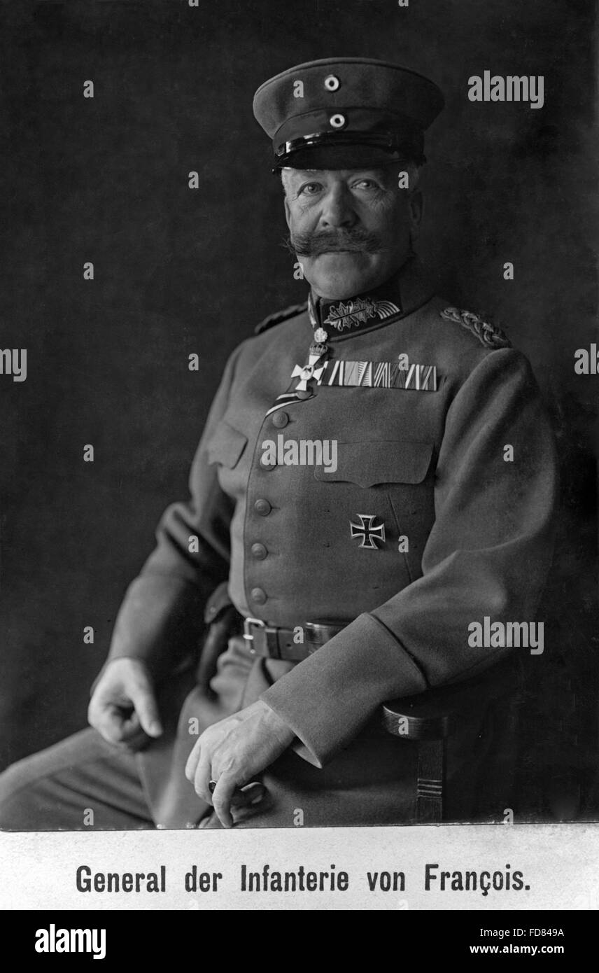 Hermann von François, 1914 Foto Stock