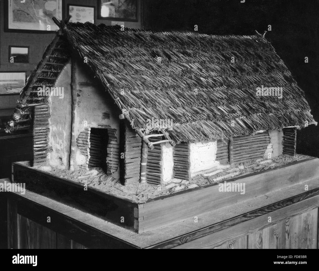 La ricostruzione di una cosa hall Foto Stock