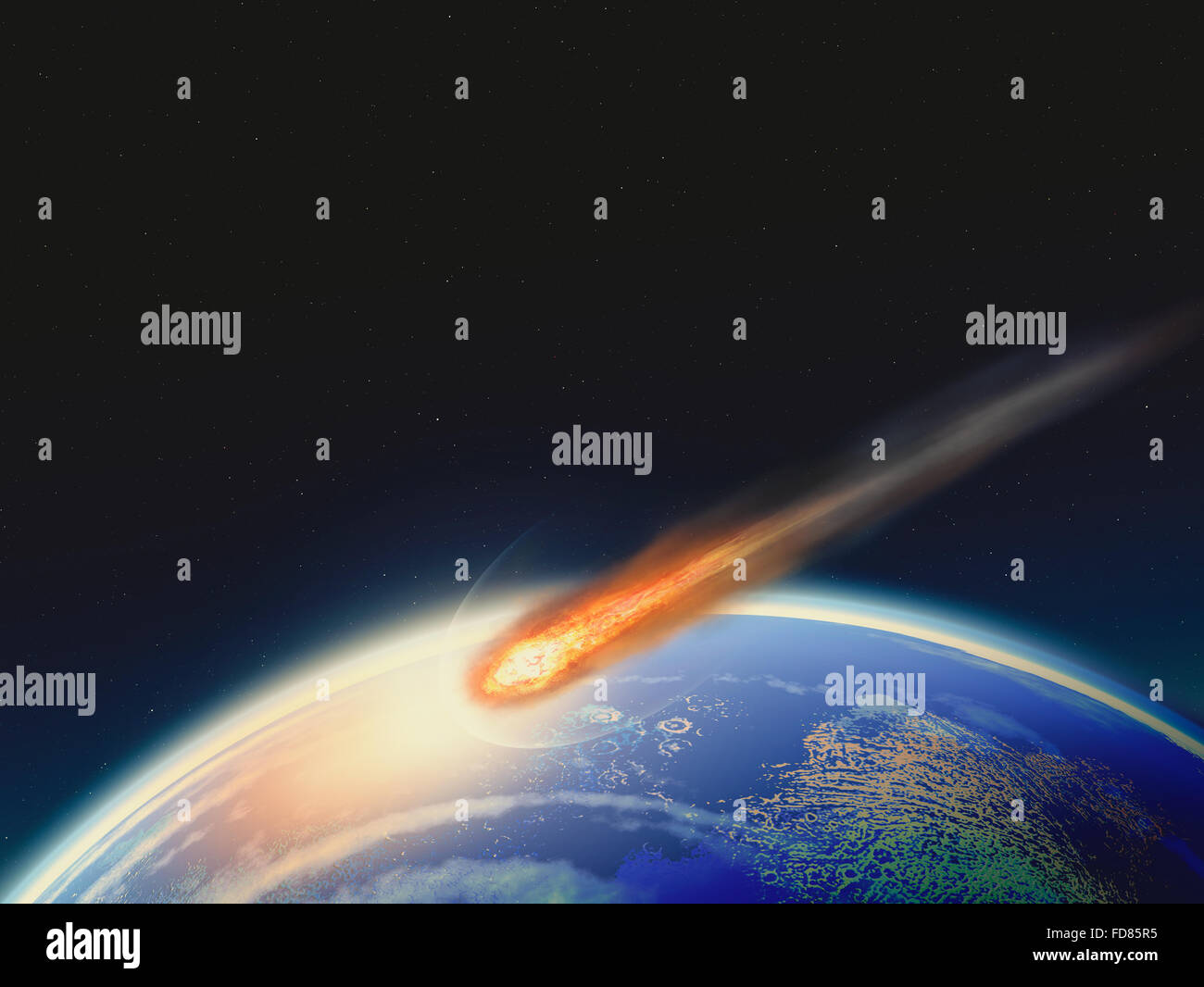 Deep Impact. La scienza astratta sfondi per il tuo design Foto Stock