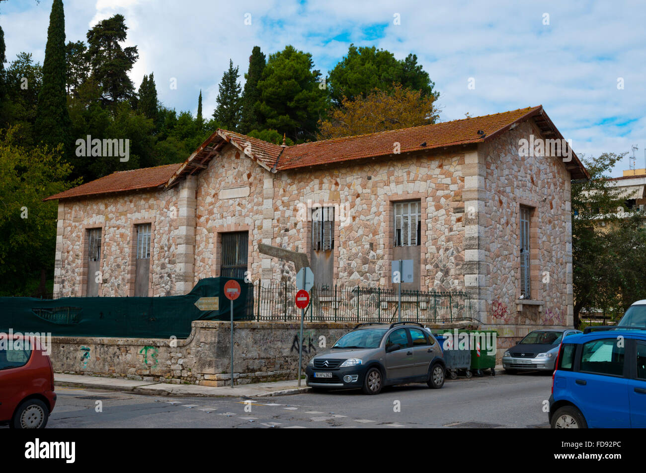Il monumento funebre di Mesekrates, dal 6 c BC, Corfu, isole Ionie, Grecia Foto Stock