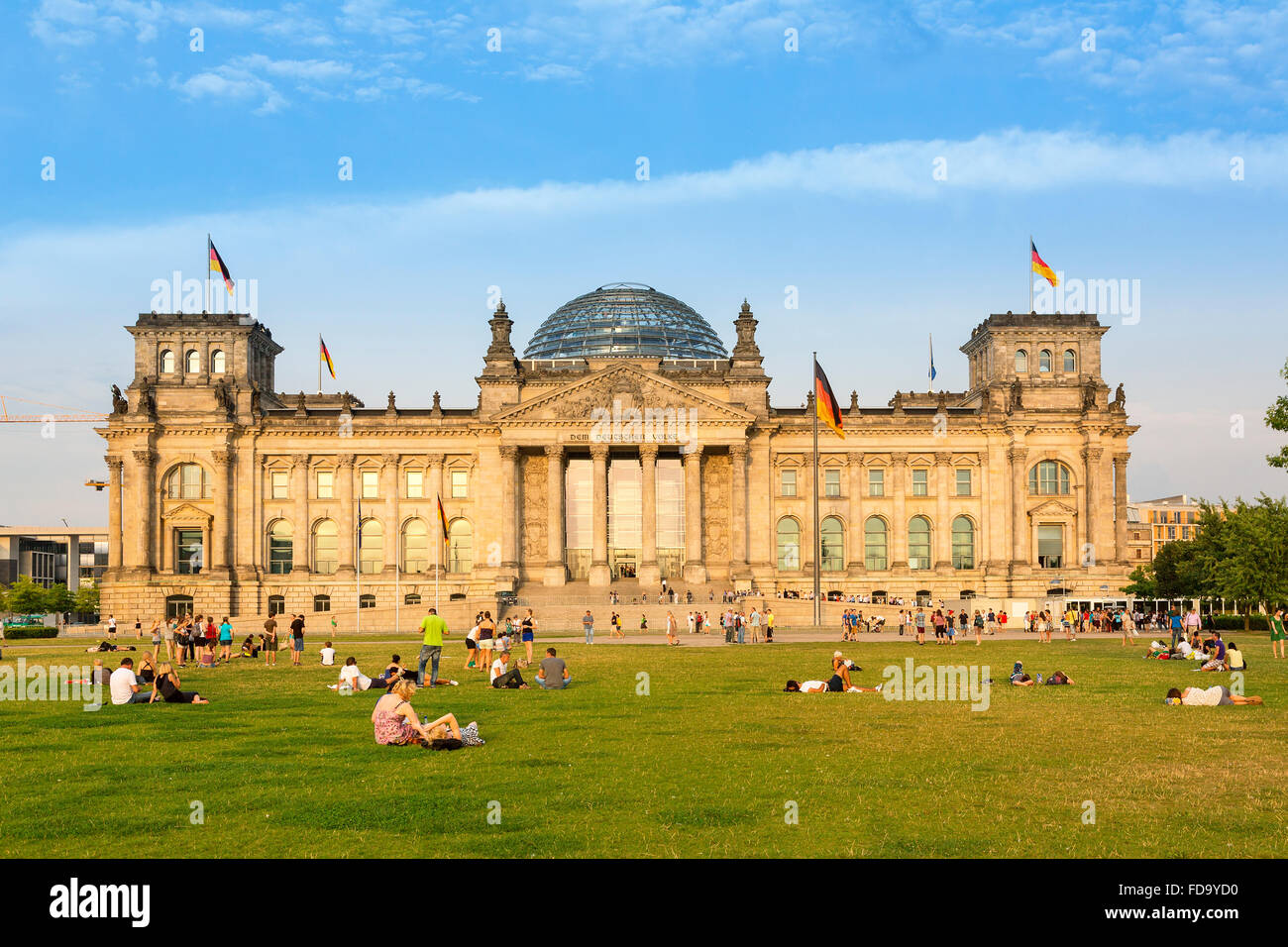 L'Europa, Germania, Berlino, Reichstag Foto Stock