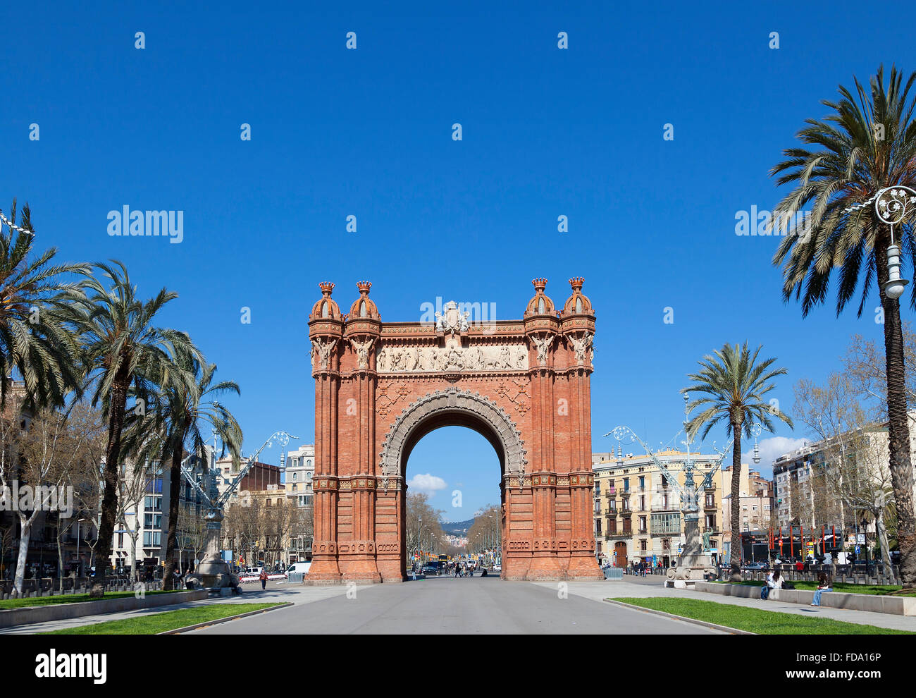 Barcellona, Arc de Triomphe Foto Stock