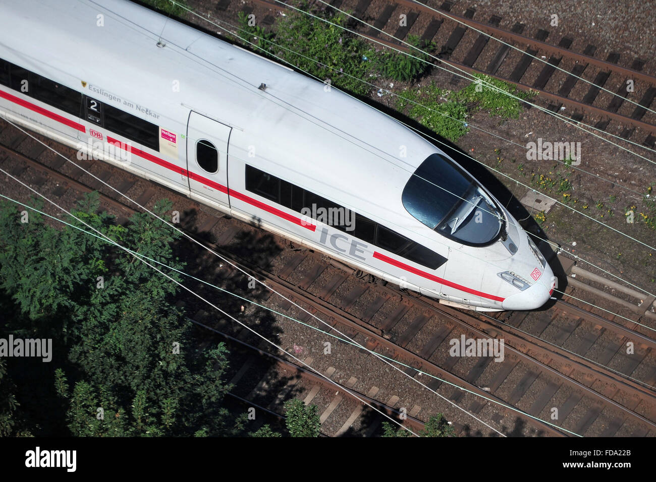 Colonia, Germania, Intercity Express Deutsche Bahn Foto Stock