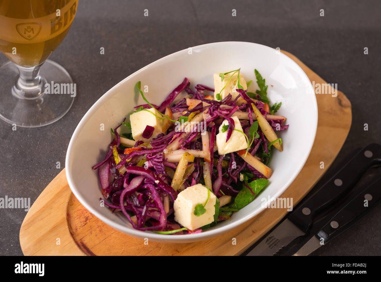 Il cibo del ristorante Foto Stock