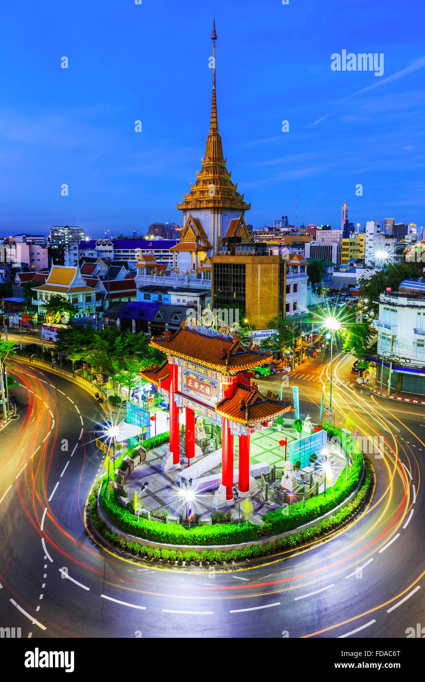 BANGKOK, Tailandia. Il 17 gennaio 2016. Gateway Arch (Odeon cerchio), China town. Foto Stock