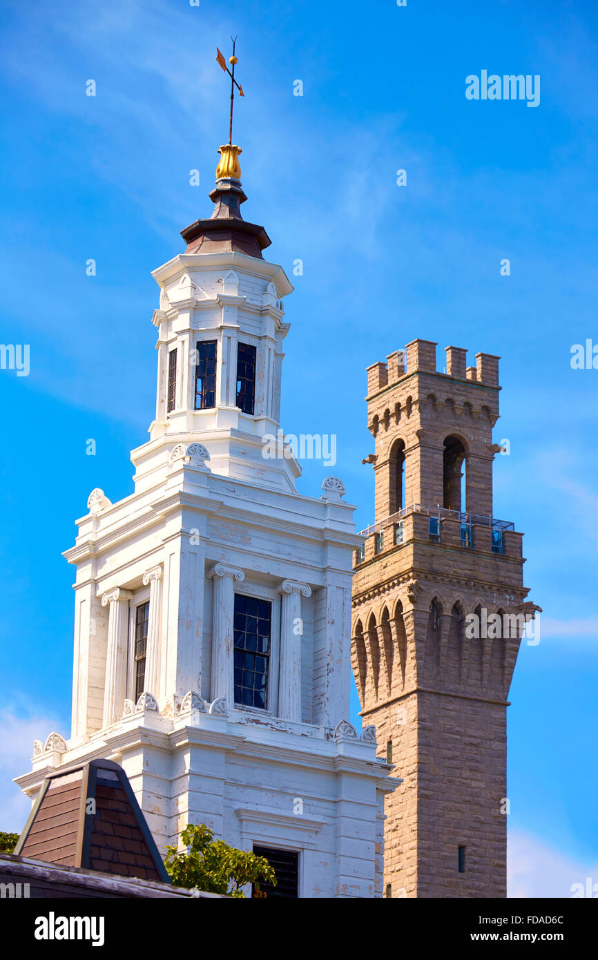 Cape Cod a Provincetown torre del pellegrino in Massachusetts, STATI UNITI D'AMERICA Foto Stock