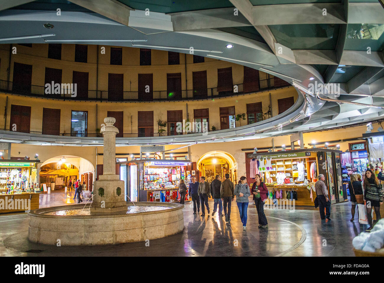 Plaza Redonda,Valencia,Spagna. Foto Stock
