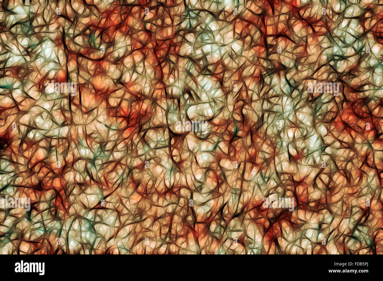 Visualizzazione di una rappresentazione digitale di un modello organico Foto Stock