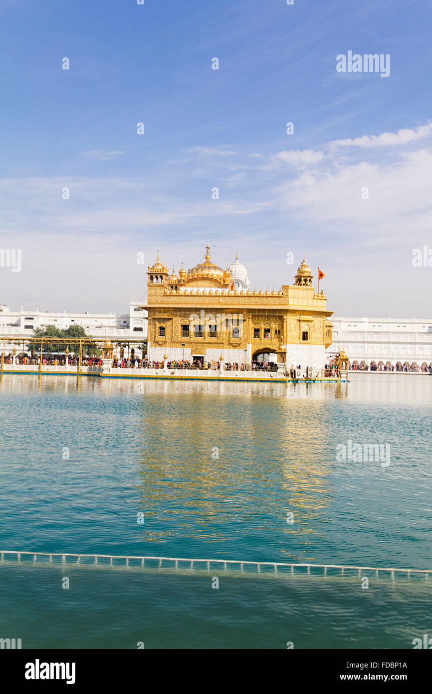 Tempio d'oro Amritsar Gurdwara nessuno Foto Stock