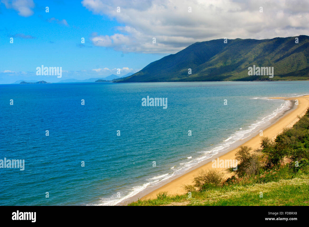 Rex lookout Port Douglas in vista della doppia isola vicino a Cairns Australia Foto Stock