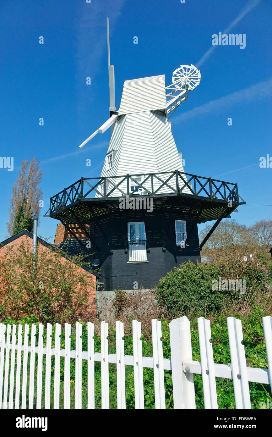 Il mulino a vento di segale, East Sussex, England, Regno Unito, GB Foto Stock