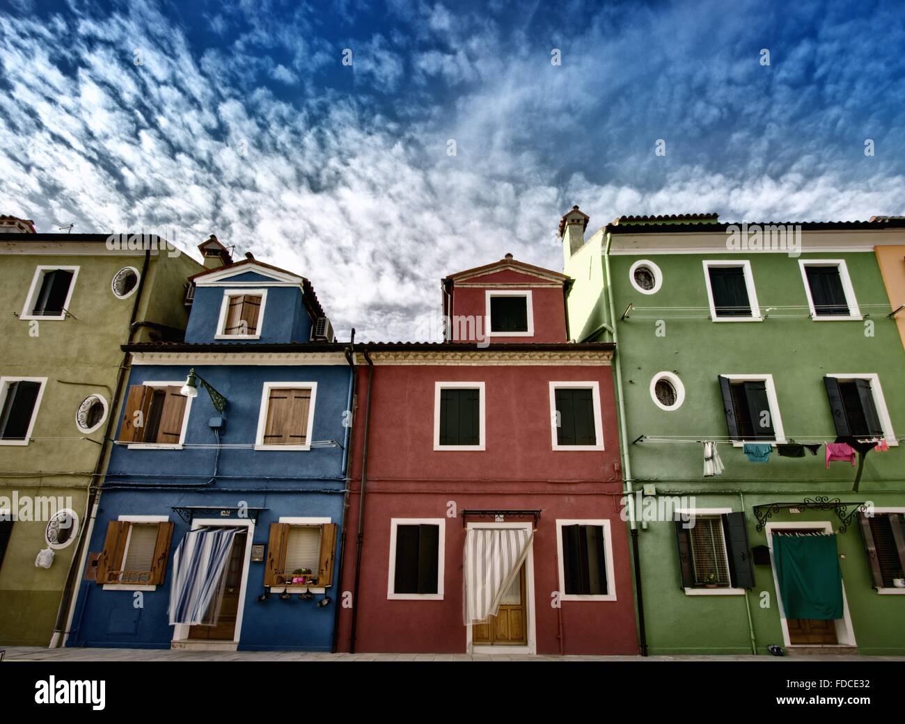 Alcuni casa colorata Foto Stock