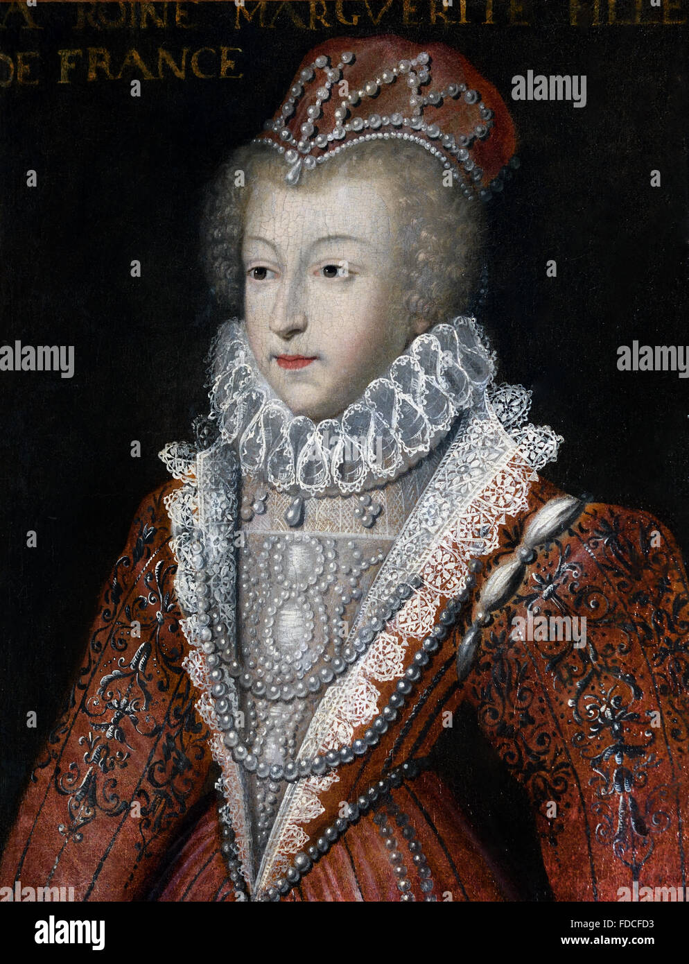 Maria Stuart Regina di Scozia e Francia (1542-1587 ) in lutto Francois Clouet 1515- 1572 Francia - Francese Foto Stock