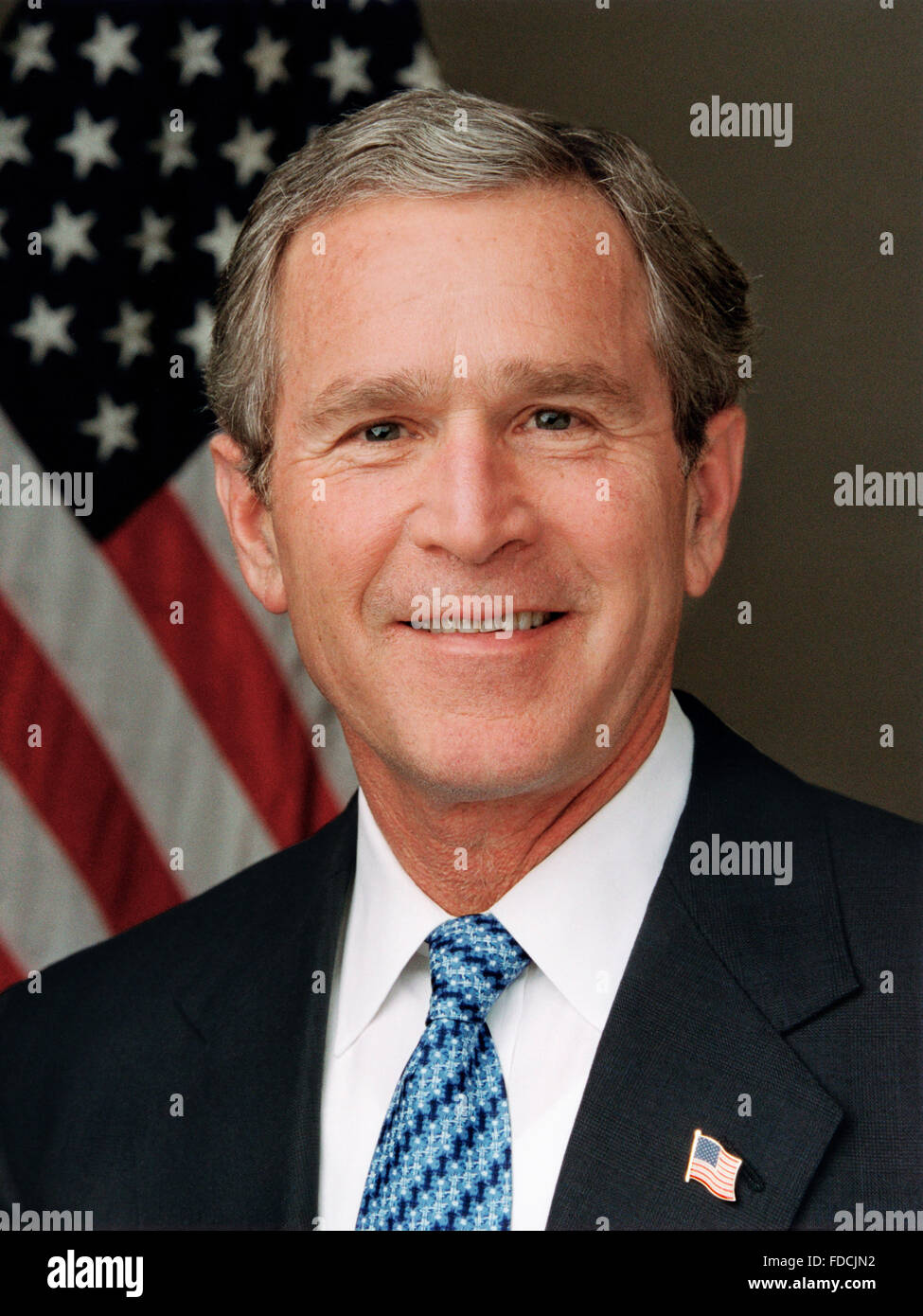 George W Bush. Ritratto del Presidente degli Stati Uniti George W Bush, c.1989 Foto Stock