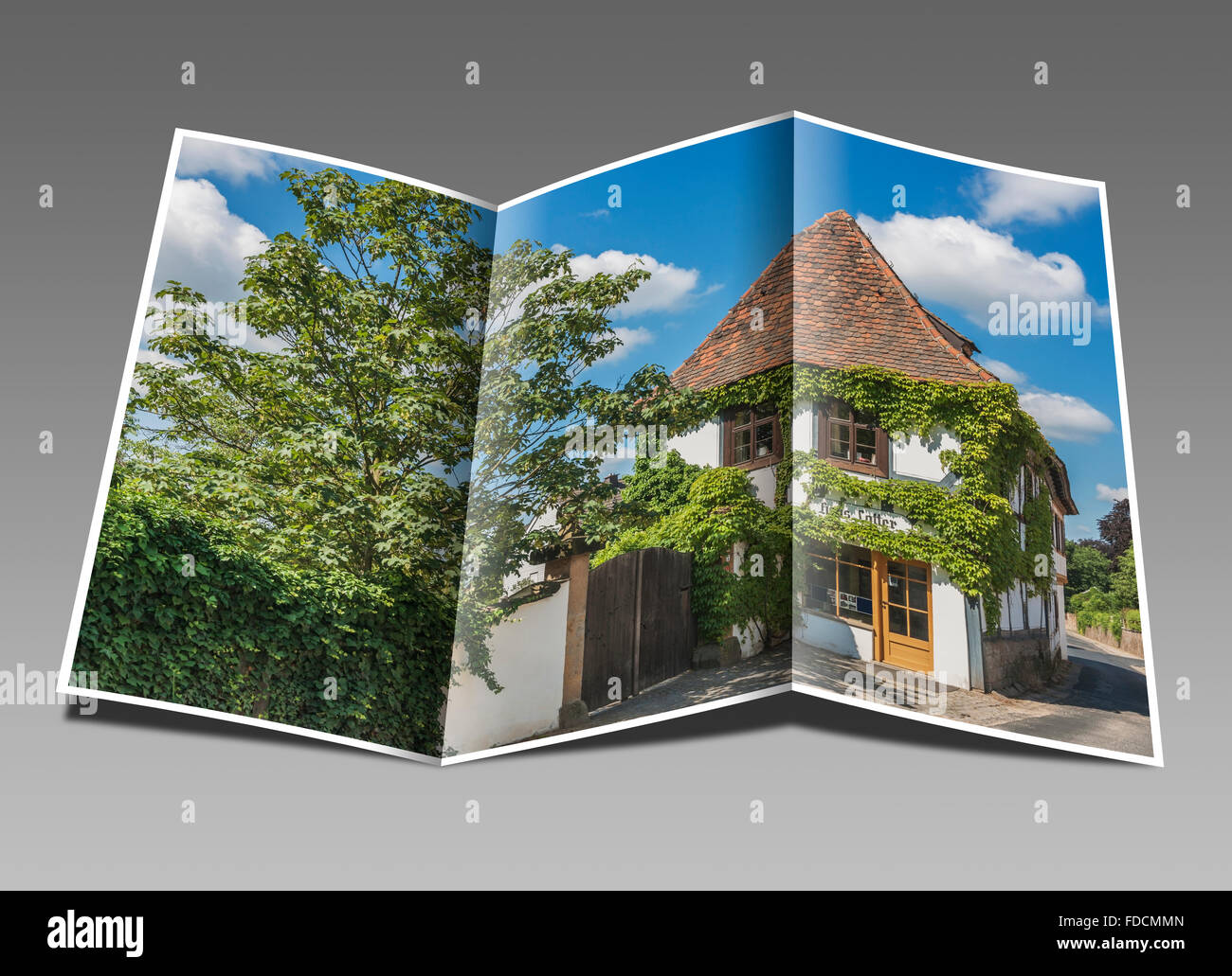 Casa Lotter è uno dei più antichi del viticoltore case, Radebeul vicino a Dresda, Sassonia, Germania, Europa Foto Stock
