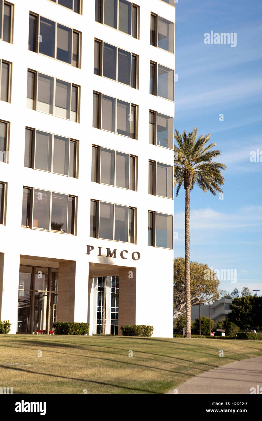 Una vista di PIMCO la sede aziendale di Newport Beach in California Foto Stock