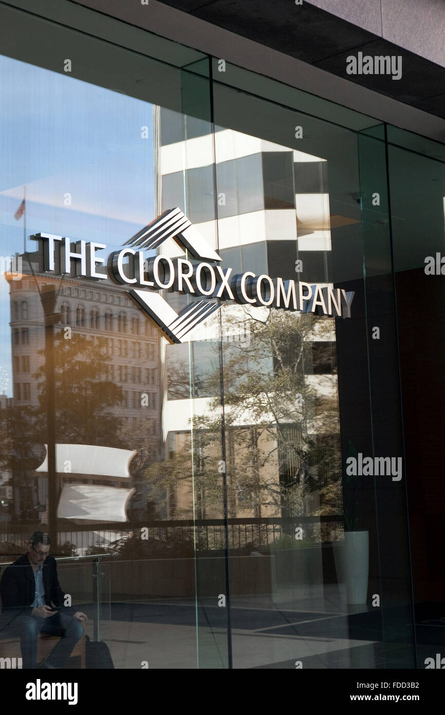 Una vista di Clorox la sede aziendale di Oakland, California Foto Stock