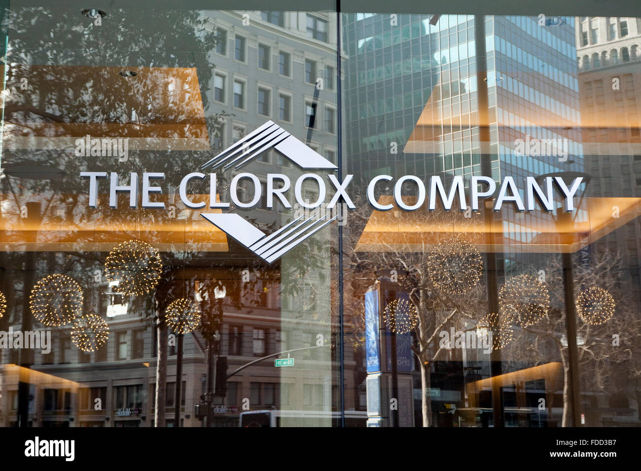 Una vista di Clorox la sede aziendale di Oakland, California Foto Stock
