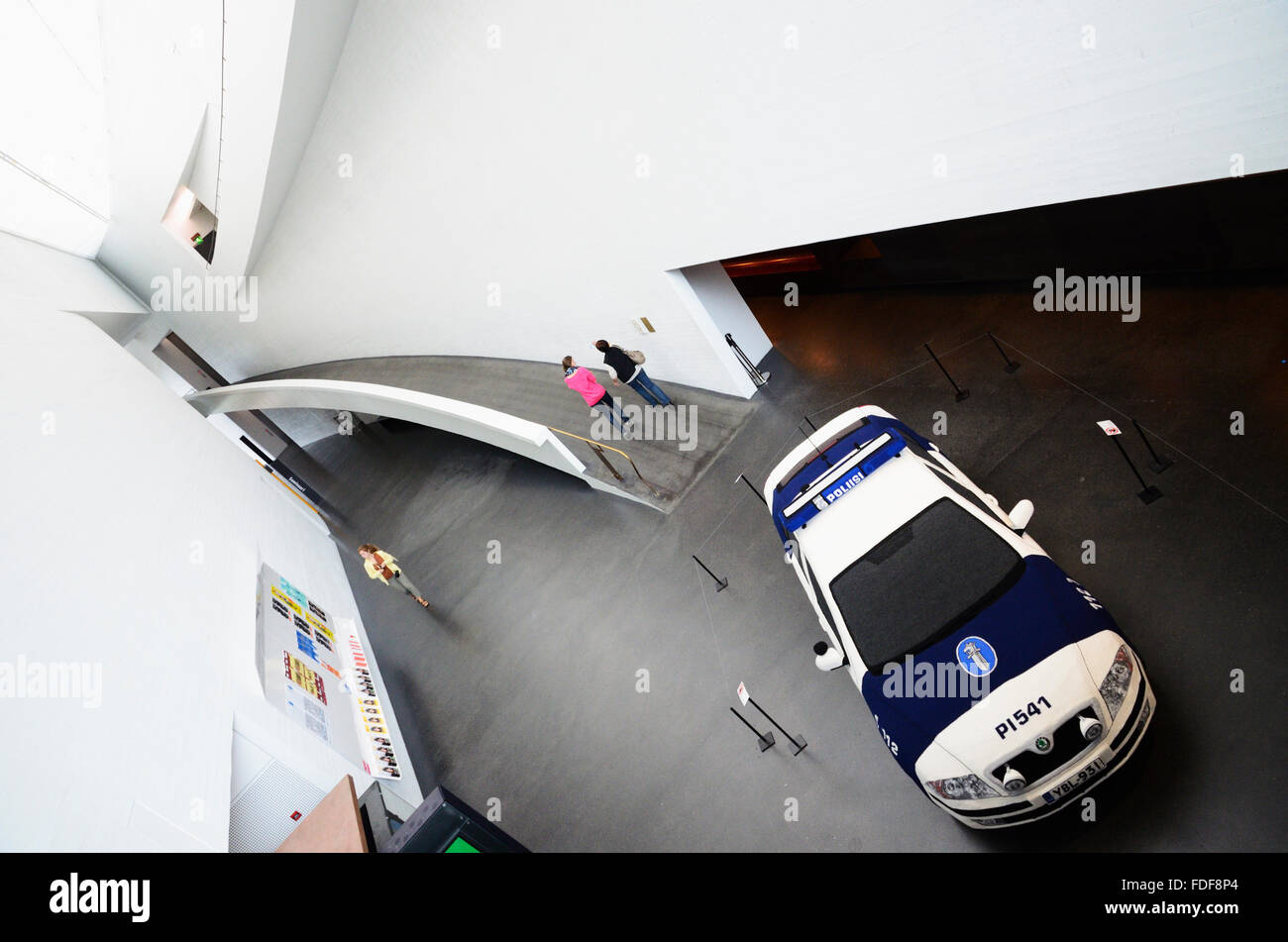 Dettaglio. Il Kiasma è un museo di arte contemporanea situato sulla Mannerheimintie a Helsinki Foto Stock