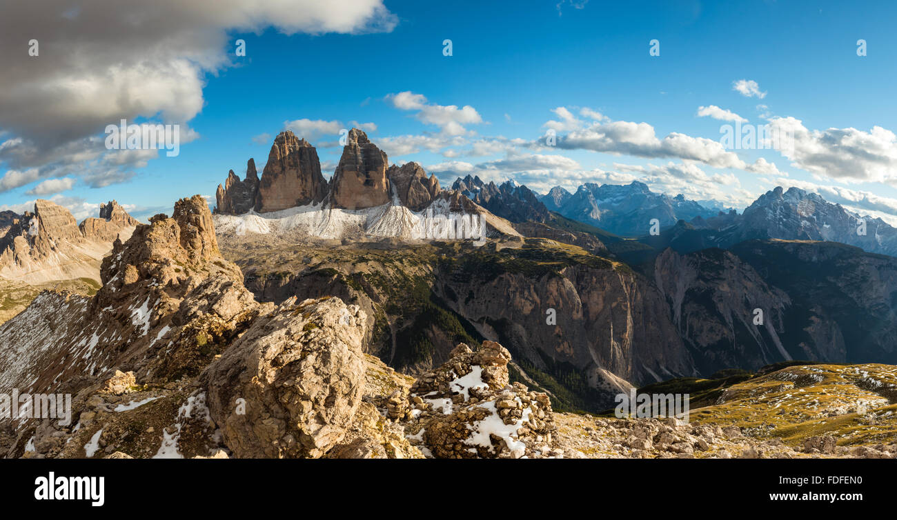 Alpi vista montagne Foto Stock