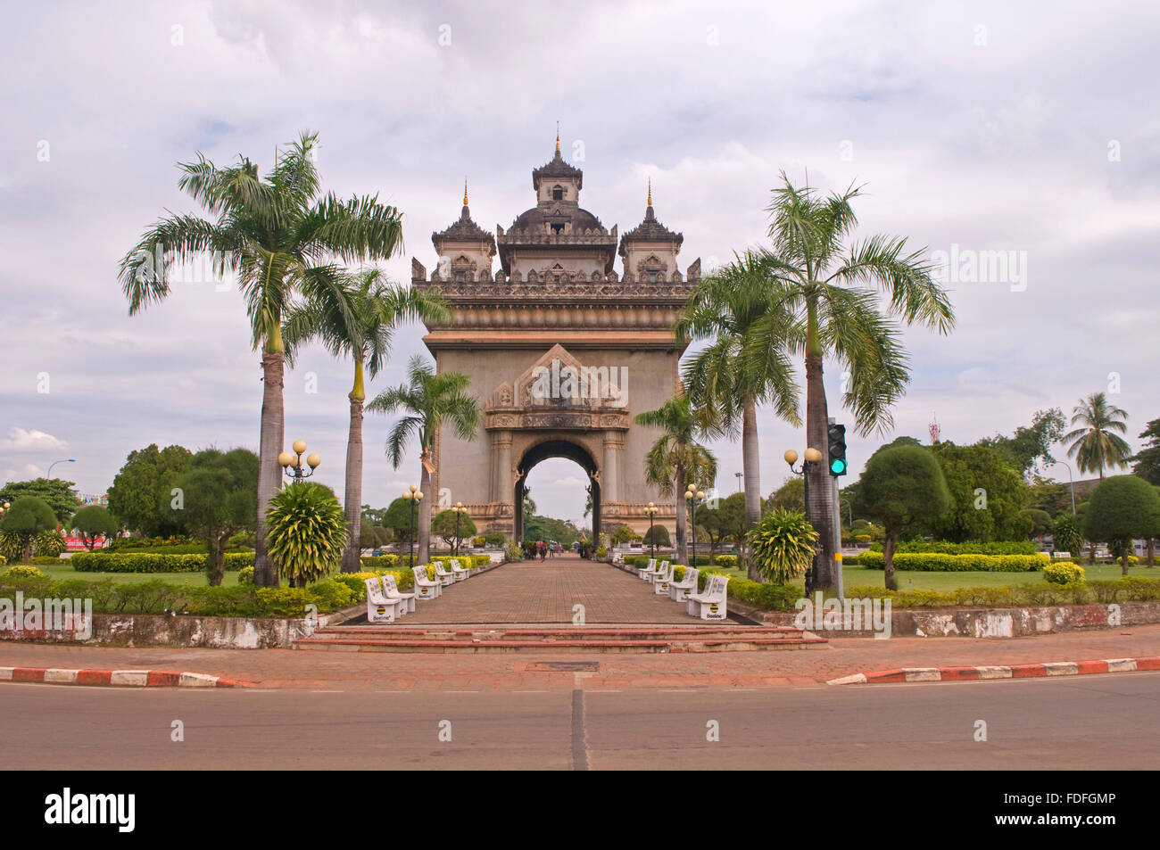 La vittoria di arco in Vientiane, Laos Foto Stock