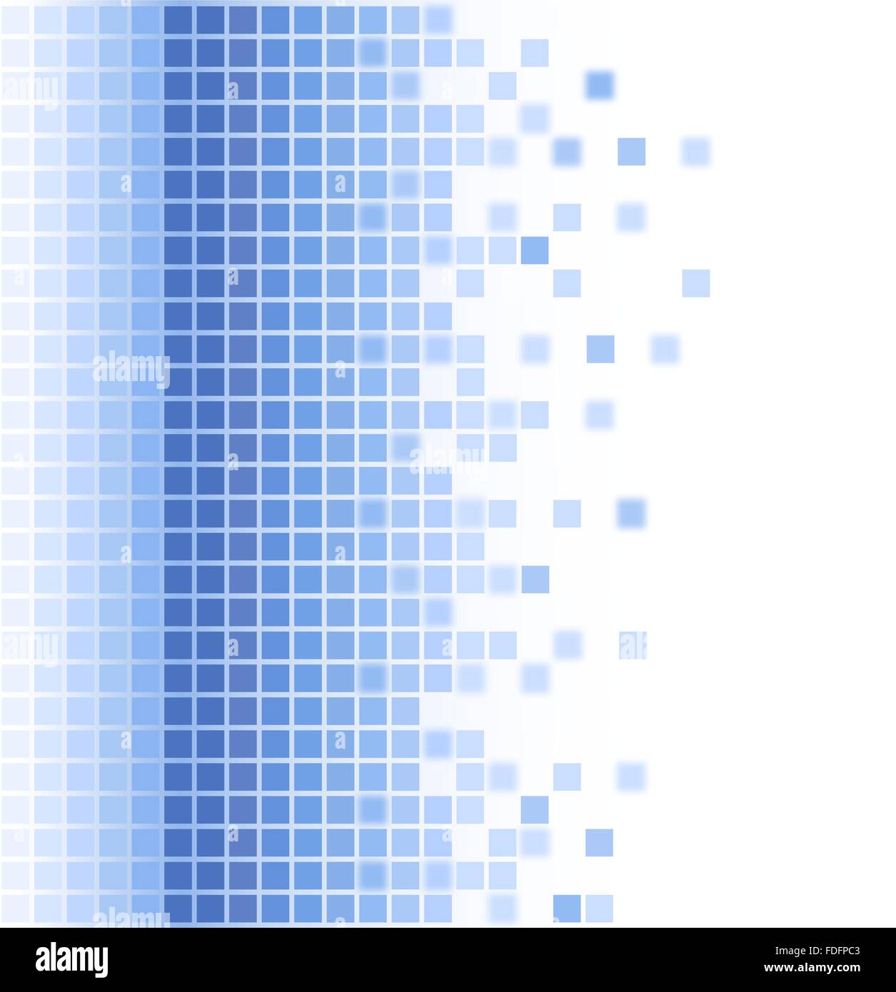 Abstract quadrato blu sullo sfondo di mosaico Illustrazione Vettoriale