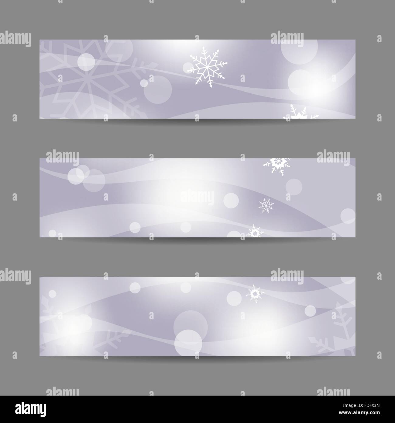 Set di Natale orizzontale banner. Abstract illustrazione vettoriale Illustrazione Vettoriale