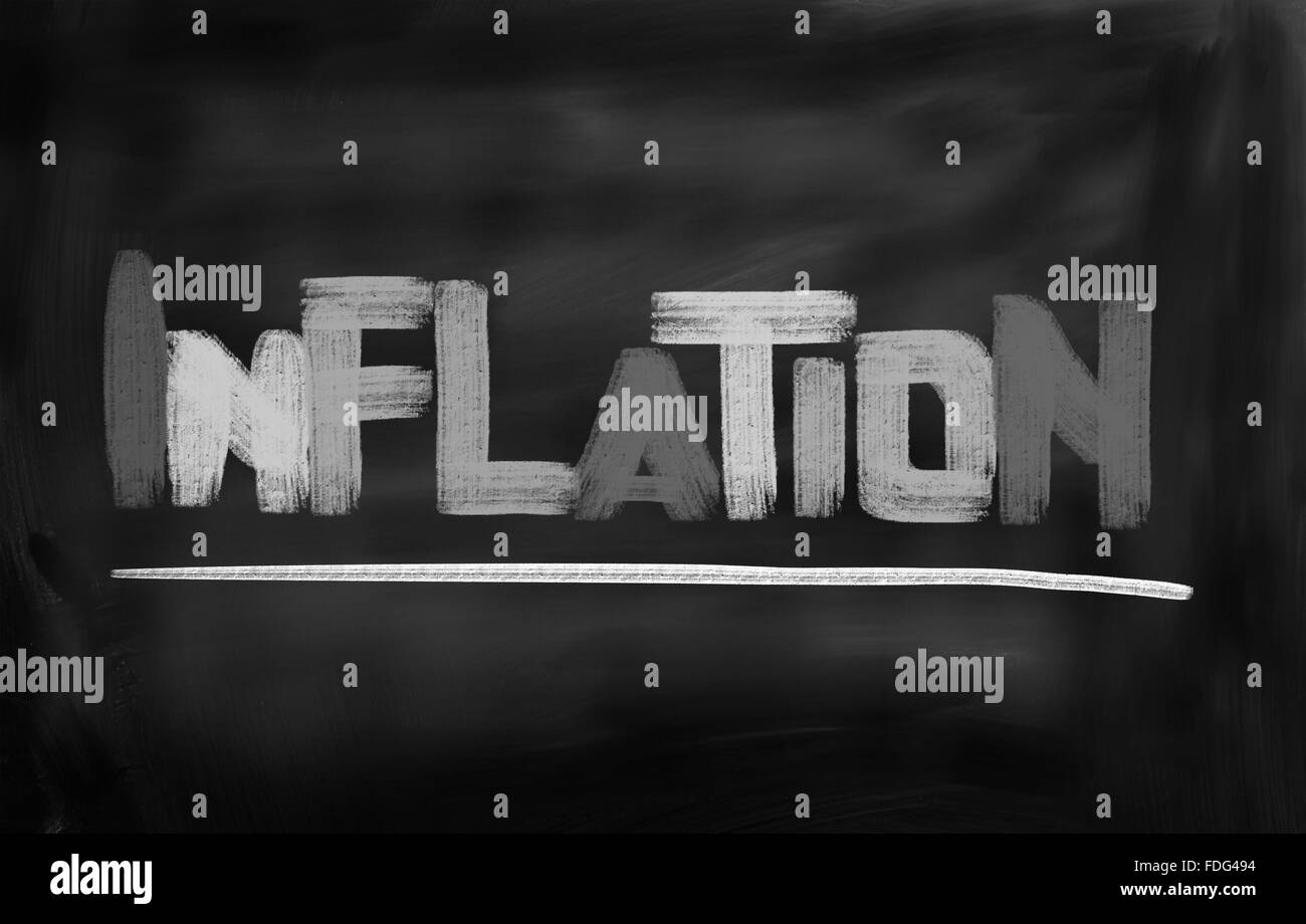 L'inflazione o deflazione Concept Foto Stock